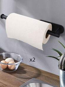 Wall-Mounted Toilet Paper Holder, No Drilling Required, Suitable For Kitchen And Bathroom - Multicolor - View 17