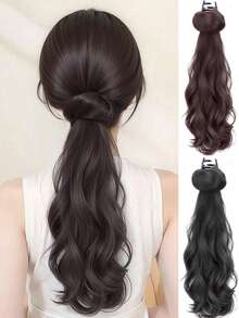 马尾发爪夹，自然凌乱发髻发型发饰，优雅发夹 - 彩色 - 查看 6