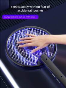 Upgraded 4 In 1 Electric Mosquito Killer Foldable Handheld Bug Zapper USB Rechargeable Fly Swatter With UV Light Trap Insect,300mAh - Multicolor - View 6