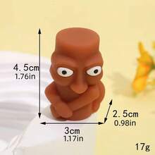 2个卡通PVC软橡胶削笔器，神话生物造型，趣味抽象设计，学生适用 - 彩色 - 查看 4