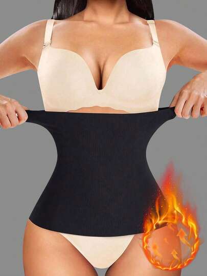 一件纯色无缝女士束腰带，短款腰带，塑形衣，女士腰封，女士塑身衣，腰部支撑带，腹部和腰部塑形紧身胸衣，腹部和腰部塑形紧身胸衣，超紧身压缩塑形腰带，透气塑形腰带，适合坐姿和健身瑜伽练习，运动防护，性感款式