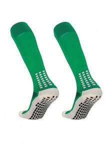 1 Pair Anti-Slip Coated Sports Knee-High Socks, Suitable For 12-18 Years Old Teenagers, Boys And Girls, Football, Basketball, Hiking, Sports, Outdoor Activities - Multicolor - View 17