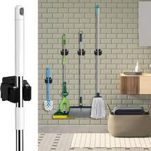 4/10pcs Wall Mounted Broom Holder Heavy Duty Tool Hooks Brush Storage Rack With Anti-Slip Silicone Teeth, Kitchen Bathroom Cabinet Garden Garage Organizer, Space-Saving Wall Hook Set For Home Storage Solutions - View 7