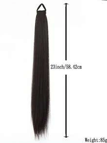 23-Inch Long Hair Ponytail Wig With Headband, Designed To Look Like A Hair Tie, Features Natural Fluffy And Soft Elastic Band, High Ponytail Wig - Multicolor - View 2