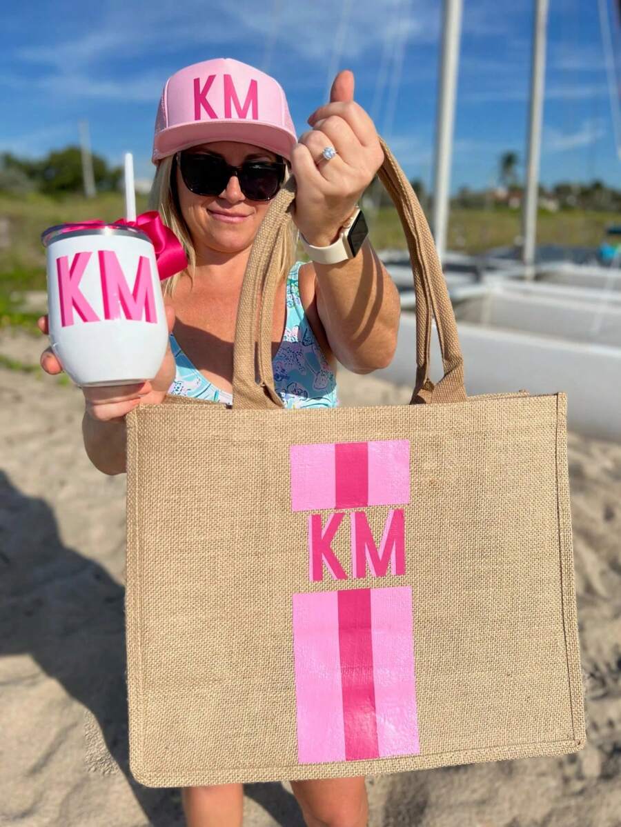 Individuell gestaltbare Leinen-Tragetasche, wasserdichte Einkaufstasche, Aufbewahrungstasche und Leinen-Reisetasche. Geeignet für Hochzeiten, Geburtstage, Strände und Urlaubsreisen, perfekt für Brautjungfern, Studenten und Strandausflüge. Geeignet für Mittelschule, Oberschule, Universität, Erstsemester, Zweitsemester und untere Klassen. Geeignet für Hochzeitssaison, Musikfestivals, Frauentag, Ostern und Sommerurlaub am Strand - Verschiedenfarbig - Übersicht 1