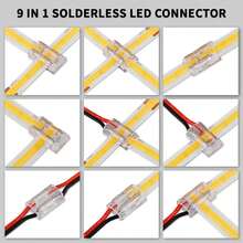 9-In-1 Light Strip Connector, Transparent No Soldering Required - Transparent - View 4