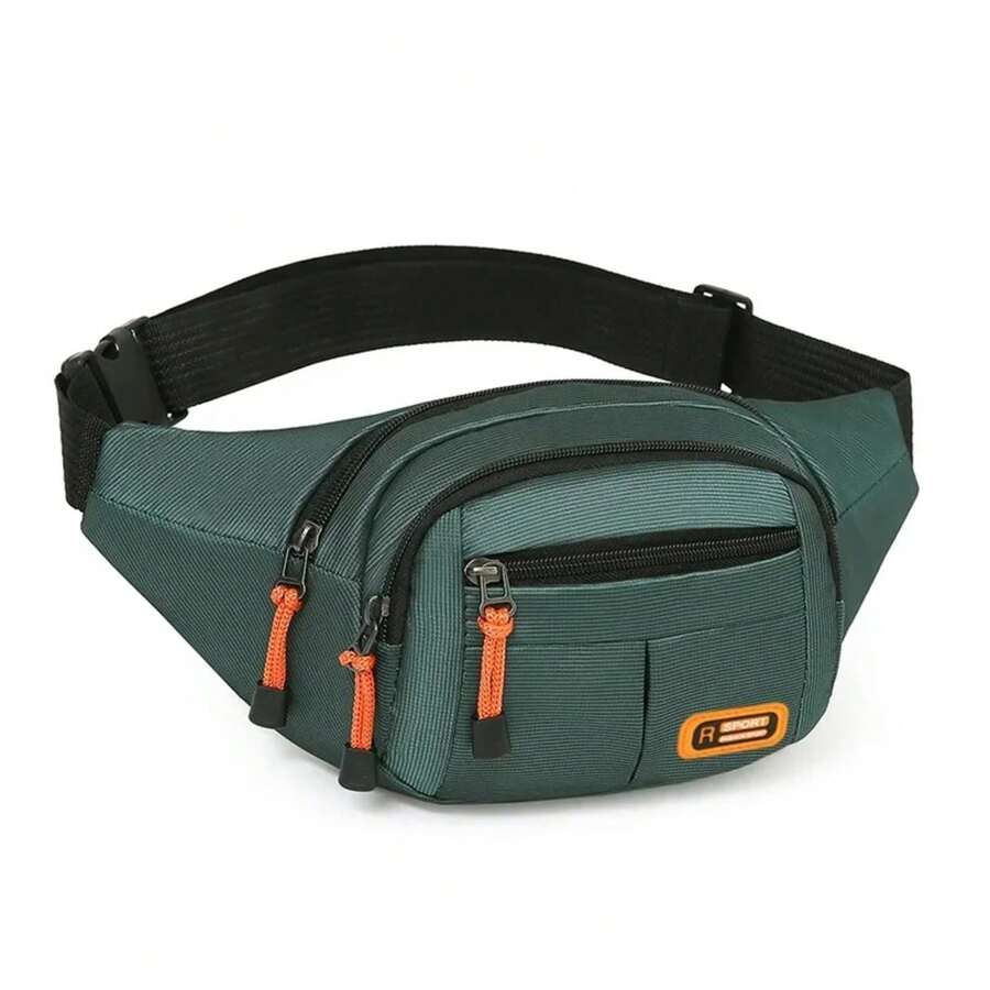 Waterproof Oxford Waist Bag For Men And Women, Large Capacity Multifunctional Waist Bag, Wear-Resistant Waist Bags For Men RHMR - 綠色 - 查看 1