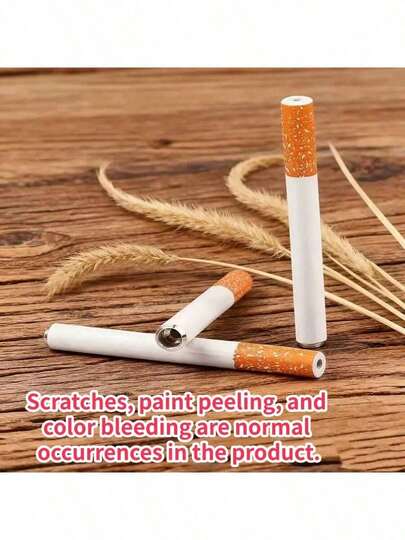 1pc Christmas Creative Cigarette Shaped Bubble Wand, Metal Mini Bubble Blower, Handheld Bubble Toy, Prank Cigarette Shaped Bubble Maker, Party Decor, Fun Bubble Prop (Bubble Liquid Not Included)