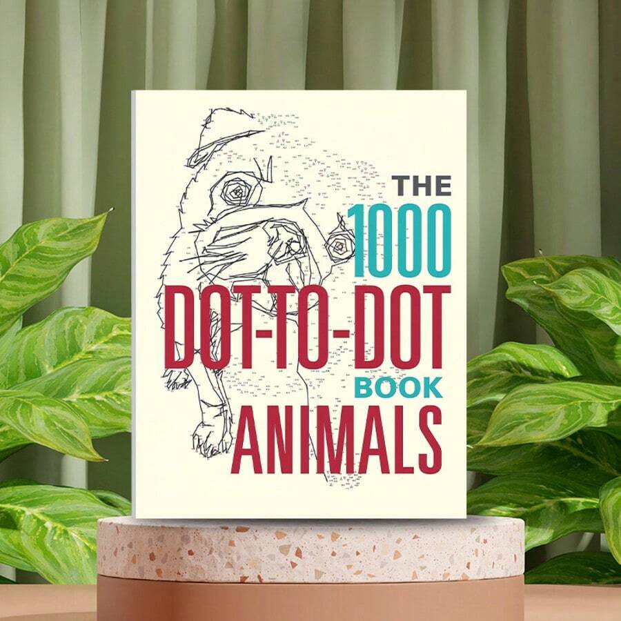 1pc, 20 Pages, Dot-To-Dot Drawing Pad, Intersecting Dots And Lines, Suitable For Leisure And Entertainment, Easy Painting, Relaxing Pastime, Can Be Used As A Gift (Pen Not Included) - Single Piece - View 1