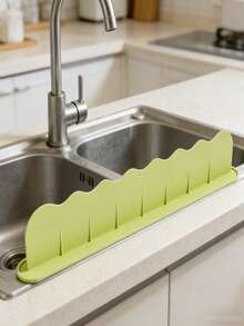 Silicone Kitchen Sink Splash Guard With Suction Cups. This Universal Suction Cup Splash Guard Is Suitable For Various Countertop Surfaces. Easy To Install Without Tools, This Splash Guard Is Suitable For Sink Edges. (Please Read The Installation Instructions Carefully, Improper Installation May Lead To Instability.) (Please Choose The Appropriate Size According To Your Specific Needs) - Multicolor - View 14
