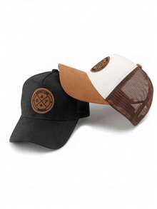 1pc New Pattern Baseball Truck Driver Hat, Versatile Sun-Shading Cap, Casual Baseball Cap - Patterned Bat Hat - View 6