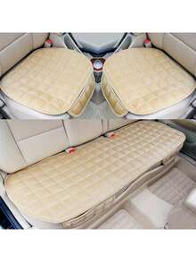 Car Seat Cover, Luxury Plush 4-Season Universal Seat Cushion Cover For Sedan Bottom Seats, Front & Rear Comfortable Protective Cover For SUV, Non-Slip Rubber Bottom With Storage Pocket, Auto Accessories - Car Bottom Seat Cover - View 16