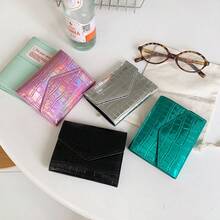 2026 Nueva cartera compacta y linda, monedero de ranuras múltiples, textura de piedra, estuche de tarjetas para mujeres - Multicolor - Ver 9