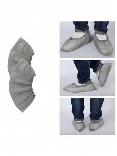 10/50/100pcs Disposable Shoe Covers, Hygienic Supplies, Lightweight, Home Use, Entryway Shoe Storage Bags, Anti-Slip Design, Suitable For Indoor Use, Non-Woven Fabric Shoe Covers, Foot Covers