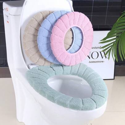 Toilet Seat Cover, Suitable For All Seasons, Thick Padded Toilet Seat Cushion, Large Size