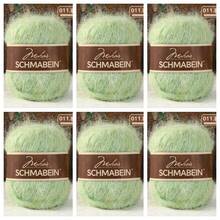 6卷/150克羊驼毛柔软马海毛纱线，适合婴儿手工编织，可用于编织帽子、围巾、毛衣、披肩等DIY作品。 - 6件裝 - 查看 12