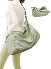 Bolsa de fitness plegable y resistente al agua, con correa ajustable, bolsa de baile linda con compartimento para zapatos y bolsillo para humedad, adecuada para gimnasio, viajes y uso de fin de semana, unisex - Multicolor - Ver 13