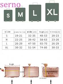 Milk Silk Suitcase Protective Cover, Thick Elastic Pull Rod Box Cover, Travel Luggage Dust Cover, Solid Color Minimalist - Multicolor - View 12