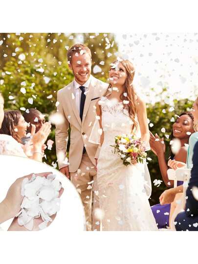 5000pcs Heart-Shaped Confetti - Perfect For Weddings And Bridal Parties, Heart-Shaped Party Confetti, Engagement And Wedding Party Gifts, Love-Themed Party Confetti, Can Be Used With Inflatable Balloons, Suitable For DIY Celebrations, Party Confetti, Wedding Decorations, Mother's Day, Father's Day, Valentine's Day, Graduation Season, Family Gatherings, Friend Gatherings, Couples' Gatherings, Etc., To Create A Party Atmosphere.