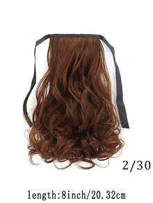 Synthetic Extensions Headband Ponytail Wig, Women's Short Curly Hair, Ponytail Style, Big Wave Short Wig, Ponytail, Short Ponytail - Multicolor - View 15