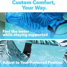 1 pieza Cama flotante inflable para adultos, tumbona flotante, flotador de piscina inflable para adultos, diversión acuática de verano, silla flotante para playa y lago - Multicolor - Ver 8