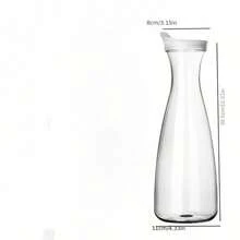 1000/1600ml Transparent Juice/Cold Water Pitcher, Large Capacity Milk/Coffee Pot, Heat-Resistant Water Dispenser - Multicolor - View 9