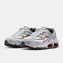 Men's NIKE SHOX RIDE 2 Athletic Casual Shoes - White/Gray/Orange - View 6