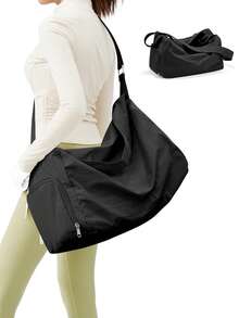 Bolsa de fitness plegable y resistente al agua, con correa ajustable, bolsa de baile linda con compartimento para zapatos y bolsillo para humedad, adecuada para gimnasio, viajes y uso de fin de semana, unisex - Multicolor - Ver 11