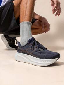 Men's Lightweight Road Running & Gym Shoes Cushioned, Non-Slip Support For Training, Walking & Tennis - 藍色 - 查看 9