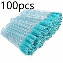 300/100/50/1 Disposable Mascara Wands Eyelash Brush Spoolies For Eyebrow Eye Lash Extension Blue - Multicolor - View 8