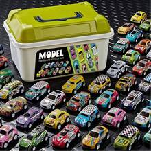 30/50/70/100pcs Pull Back Toy Cars With Storage Box - 4pcs Toy Car Set, Suitable For Christmas, Halloween And Thanksgiving Gifts (Random Style And Color), Suitable For Boys And Girls Birthday And Christmas Gifts, Halloween Party Gifts - Multicolor - View 2