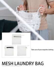 3/6个装多功能洗衣球 | 可重复使用的聚酯网袋，带拉链封口，可搭配香氛珠使用，机洗，适用于精致小件衣物，洗衣袋 - 彩色 - 查看 7