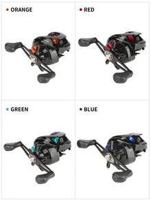 BILLINGS Baitcasting Fishing Reel 8KG Max Drag Lure Fishing Reel With Magnetic Braking System 6.3:1 Gear Ratio High Strength Metal Spool Sturdy Durable - Multicolor - View 2