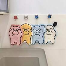 1条/小狗/小猪/大象图案挂式手帕，可爱超强吸水加厚，可用于厨房/卫生巾/客厅。 - 彩色 - 查看 6