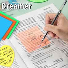 50pcs Transparent Sticky Notes, Memo Pad, Diary, Student Stationery, Office Supplies, Essential For Back To School Season - Clear - View 8