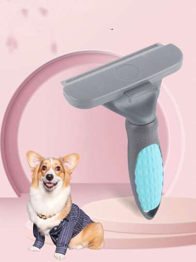 1pc Pet Grooming Brush, Pet Deshedding Tool, 3 Sizes Pet Deshedding Brush, Removes Loose Hair, Suitable For Dogs & Cats, Effectively Reduces Excessive Shedding, Helps Minimize Pet Hair Loss
