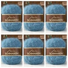 6卷/150克羊驼毛柔软马海毛纱线，适合婴儿手工编织，可用于编织帽子、围巾、毛衣、披肩等DIY作品。 - 6件裝 - 查看 21