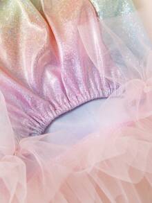 闪亮亮片狗狗连衣裙，薄纱裙摆，春夏宠物狗狗日常穿搭 - 粉色 - 查看 10