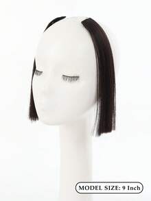 公主刘海剪裁合成假发刘海夹式双侧平刘海夹式接发自然款适合女性日常佩戴和聚会场合 - 彩色 - 查看 4