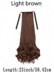 Synthetic Extensions Headband Ponytail Wig, Women's Short Curly Hair, Ponytail Style, Big Wave Short Wig, Ponytail, Short Ponytail - Multicolor - View 28