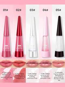 8.5毫升丰唇精华油，蕴含辣椒提取物，可瞬间令双唇更柔嫩饱满。超级保湿滋养丰唇亮泽唇釉，丰唇精华，丰唇保湿油，丰唇亮泽唇釉，微针效果，玻璃般水润唇釉 - 多款式 - 查看 3