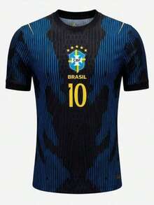 Dark Blue Brazil Jersey - New Release - Men's - Perfect Gift For Men. - 寶藍色 - 查看 2