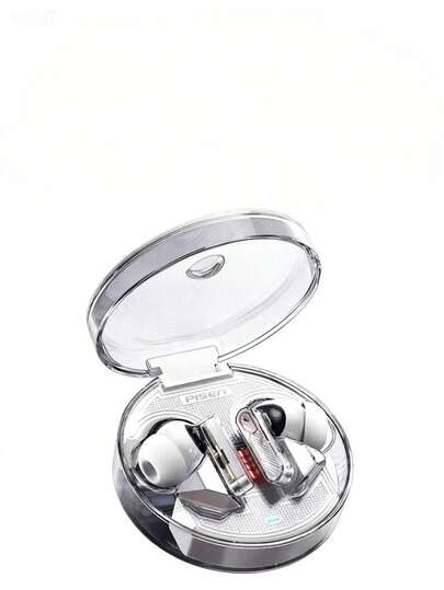 ANC Wireless Earbuds Bluetooth 5.3 Low Latency Gaming Mode Transparent Charging Case In-Ear Headphones