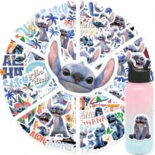 Disney 50pcs Lilo & Stitch Stickers, Creative Doodle Stickers, Office Supplies, Mobile Phone And Computer Stickers, High-Value, Exquisite, Cool Stickers, Fun, Classic, Colorful Cartoon Design, Gift Decoration, Phone Case Decoration Stickers, Reusable, Colorful Cartoon Design, Suitable For Water Bottles, Skateboards, Mobile Phones, Etc., Perfect For School Supplies And A Top Choice For Holiday Gifts. - 50pcs - View 10