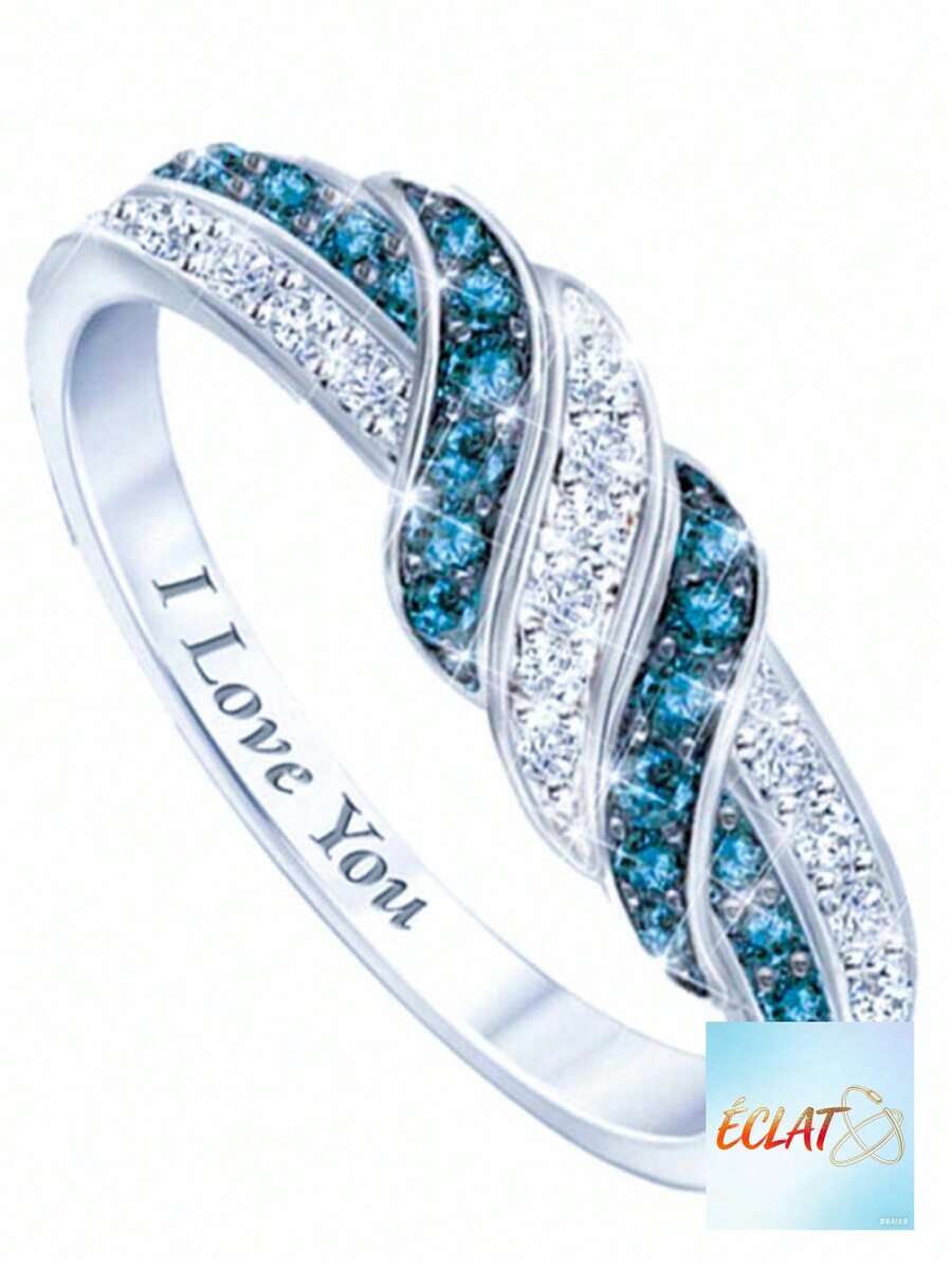 1pc Fashion Zinc Alloy Bar Decorated Women's Ring Daily Wear Office Party Jewelry Gift For Her 9UTN - 白色 - 查看 1