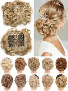 S-Noilite Pince à cheveux synthétique grande taille, accessoires de coiffure pour femmes, rajouts de cheveux, postiche de dessus - Multicolore - Voir 2