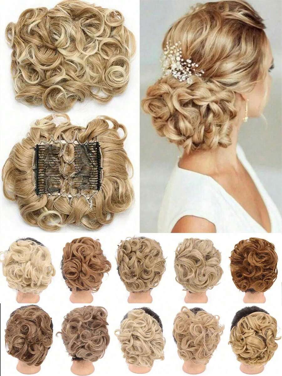 S-Noilite Pince à cheveux synthétique grande taille, accessoires de coiffure pour femmes, rajouts de cheveux, postiche de dessus