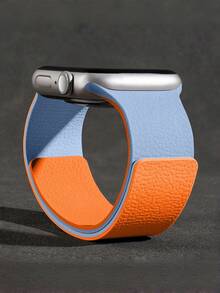 这款男女皆宜的荔枝纹硅胶磁吸表带兼容 ,适用于 42mm、38mm、40mm、41mm、44mm、45mm、46mm 和 49mm 尺寸。它是一款时尚智能的替换表带,兼容 Ultra2、Ultra SE2、SE 11、10、9、8、7、6、5、4、3、2 和 1 代。 - 霧橙色 - 查看 10