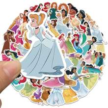 Disney 50张公主贴纸，创意涂鸦贴纸，办公用品，手机电脑贴纸，高性价比，精致酷炫，趣味十足，经典彩色卡通设计，礼品装饰，手机壳装饰贴纸，可重复使用，彩色卡通设计，适用于水瓶、滑板、手机等，是学习用品的理想之选，也是节日送礼佳品。 - 50pcs - 查看 4