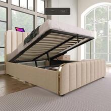 Bed Bases & Foundations - Beige + Linen + 160cm*200cm-3 - View 7